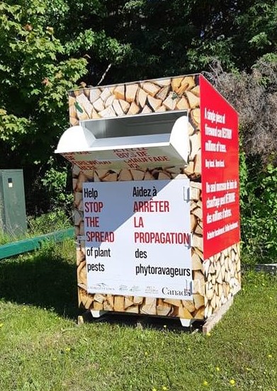 Wood Islands Village installs wood bins
